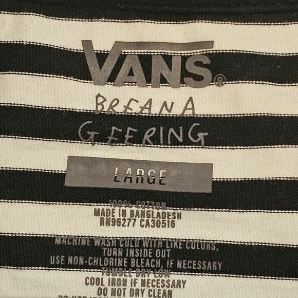 Vans striped Long sleeve top size Large - Picture 3 of 4